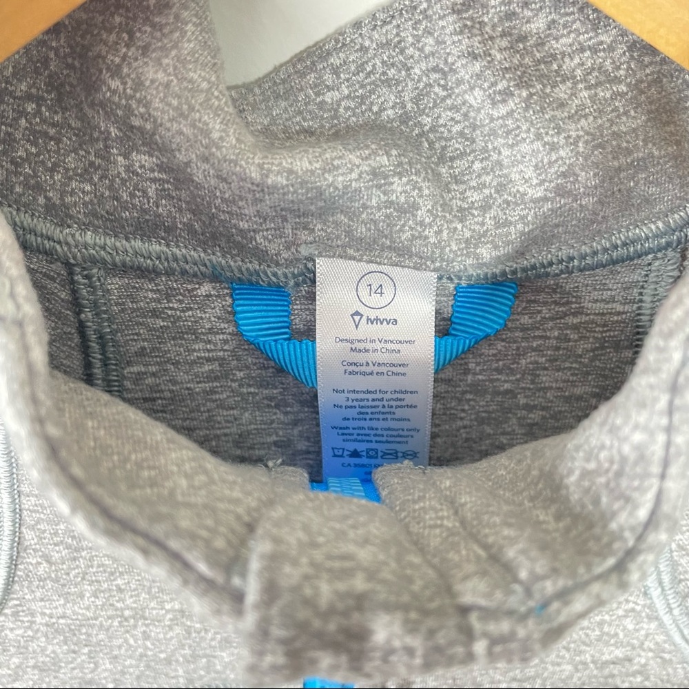 Ivivva by Lululemon zip up jacket Sz 14 - Picture 3 of 7